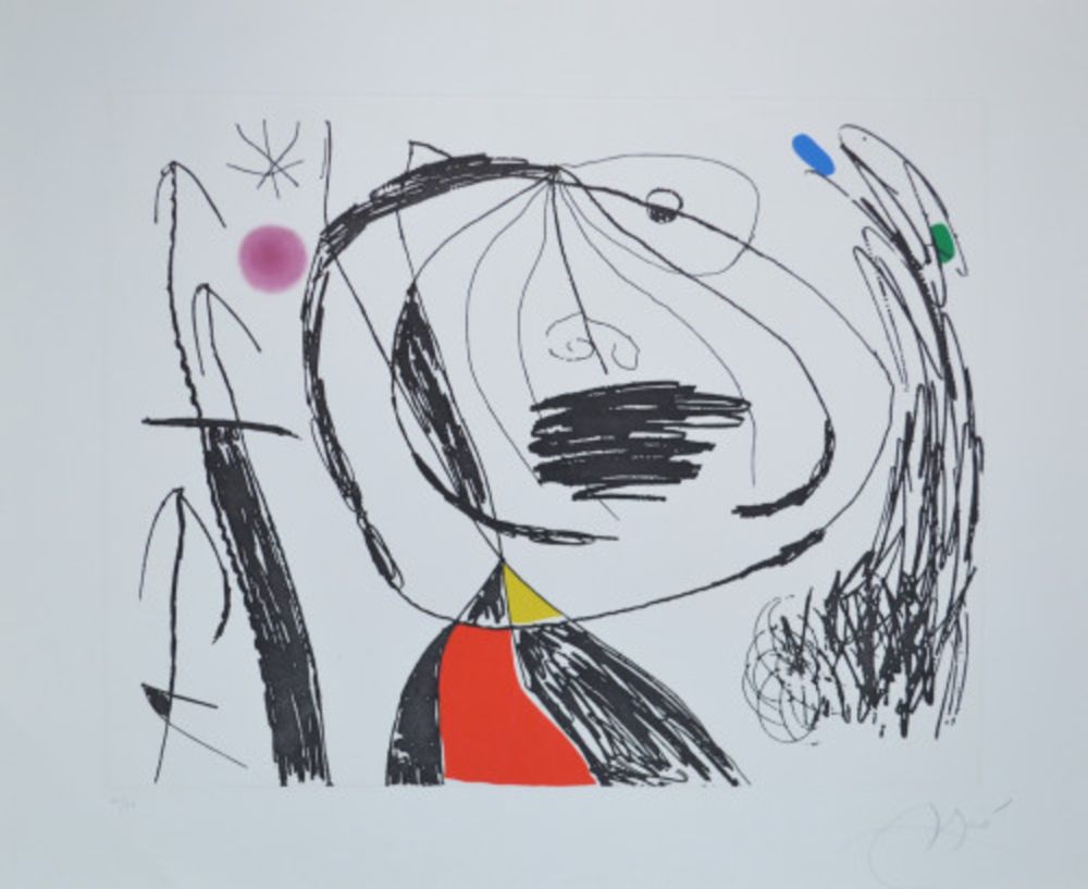 Aguafuerte Y Aguatinta Miró - Série Mallorca 5 - D615