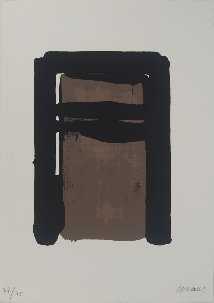 Serigrafía Soulages - Sérigraphie n°10