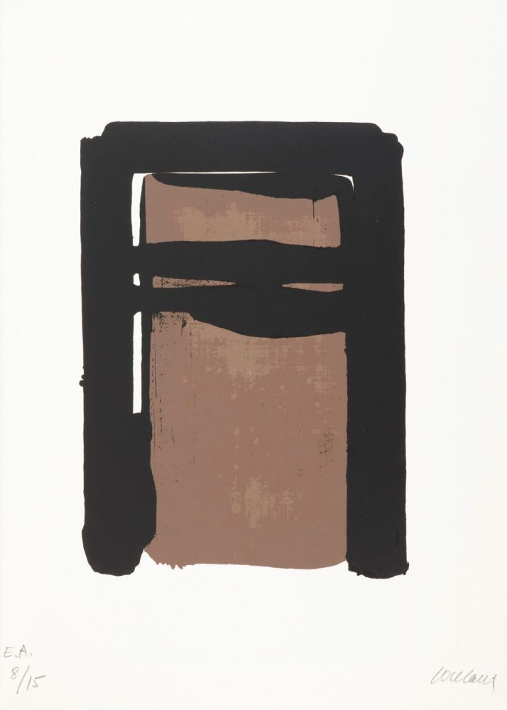 Serigrafía Soulages - Sérigraphie n°10 