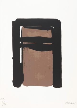 Serigrafía Soulages - Sérigraphie n°10 