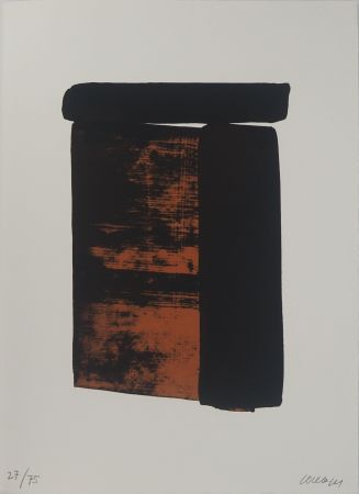 Serigrafía Soulages - Sérigraphie n°12