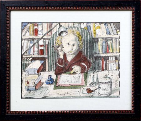 Litografía Foujita - 