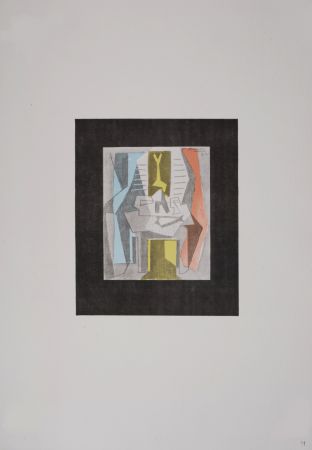 Litografía Picasso (After) - Table devant une fenêtre, 1946