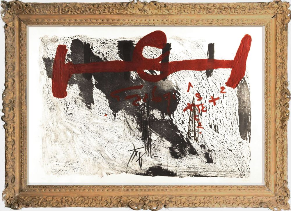 Carborundo Tàpies - 'TACHES ET CHIFFRES