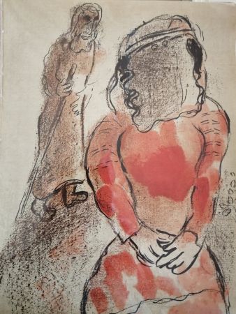 Litografía Chagall - Tamar, belle fille de Judas