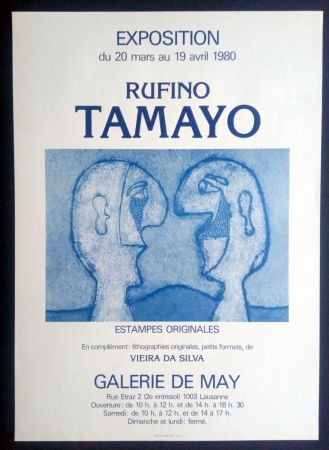 Cartel Tamayo - Tamayo - Estampes Originales - Galerie de May 1980