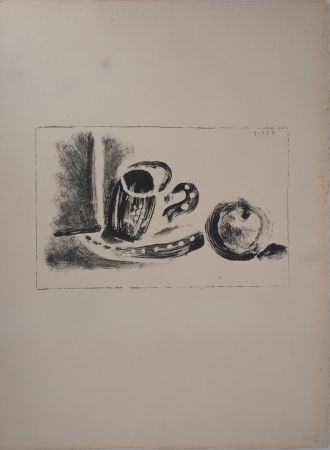 Litografía Picasso - Tasse et pomme
