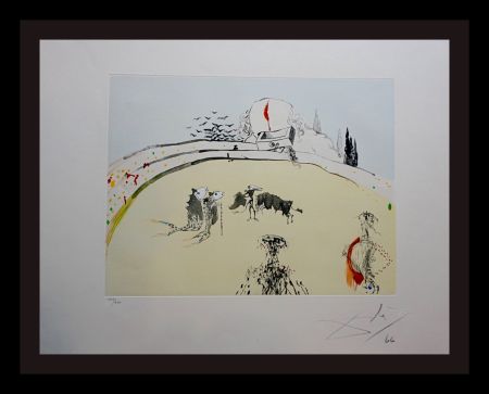 Grabado Dali - Tauramachi Surrealiste Bullfight with Drawer 