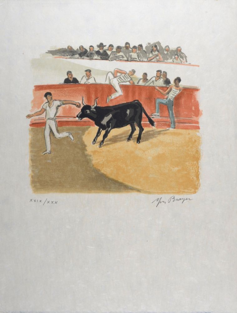 Litografía Brayer - Tauromachie (#3), 1963 - Hand-signed