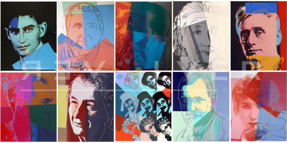 Serigrafía Warhol - Ten Portraits of Jews of the Twentieth Century (Full Suite)