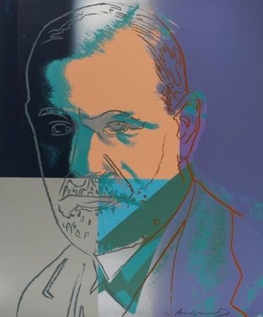 Serigrafía Warhol - Ten Portraits of Jews of the Twentieth Century: Sigmund Freud