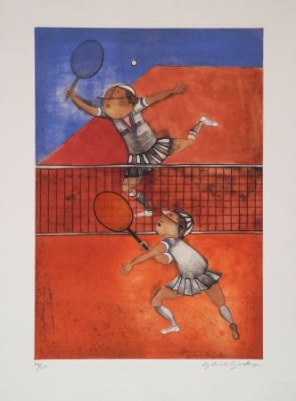 Aguafuerte Boulanger - Tennis