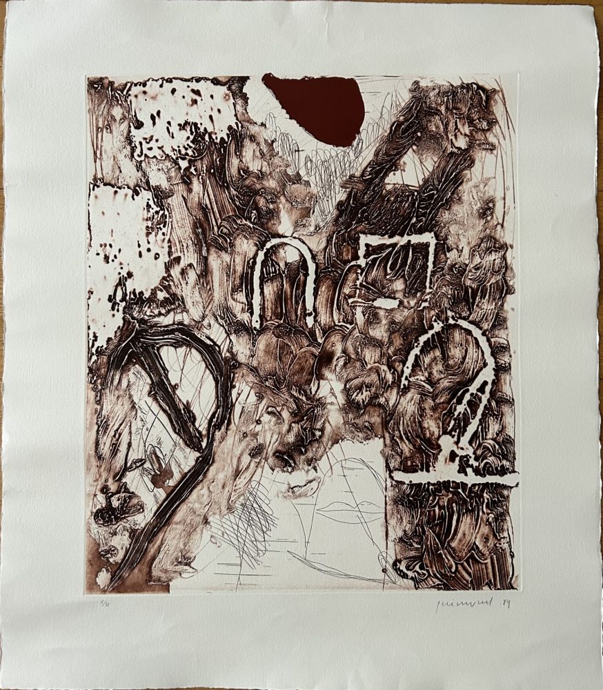 Grabado Guinovart - Terra i Espais