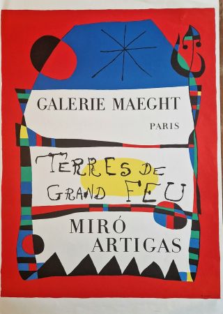 Cartel Miró - Terres de grand feu