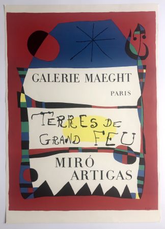 Cartel Miró -  Terres de grand feu / Galerie Maeght