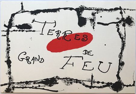 Litografía Miró - Terres de Grand Feu I (1956)