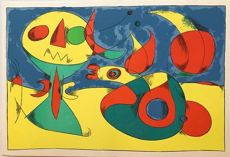 Litografía Miró - Terres de Grand Feu II (1956)