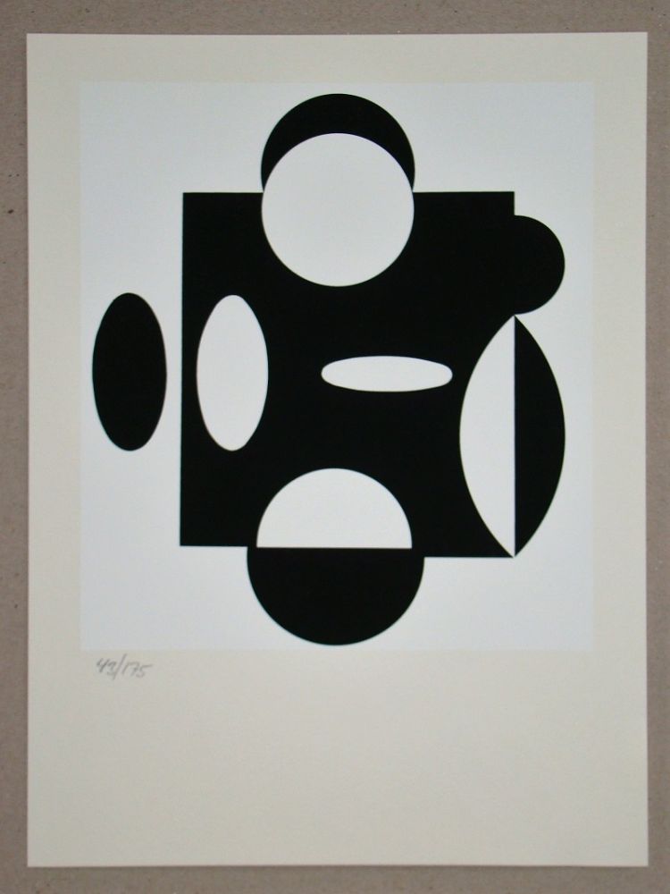 Serigrafía Vasarely - Terreur
