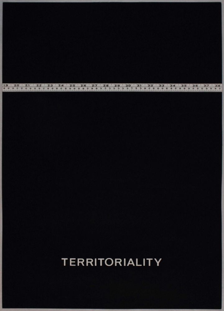 Serigrafía Agnetti - Territoriality from 'Spazio perduto e spazio costruito' portfolio, Plate H