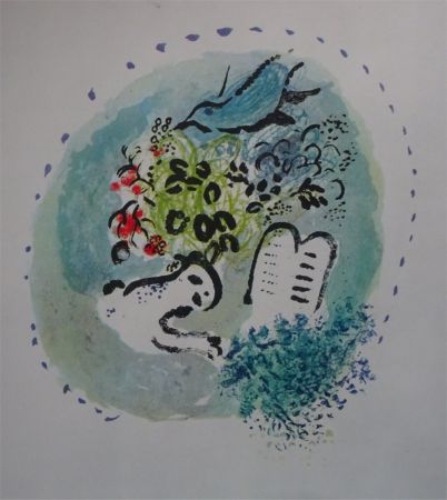 Litografía Chagall - Tete de Chapitre