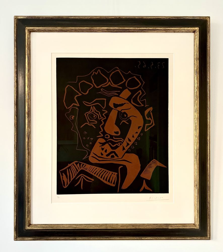 Linograbado Picasso - Tete d’Histrion