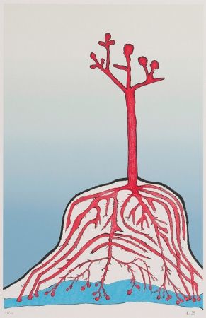 Litografía Bourgeois - The Ainu Tree