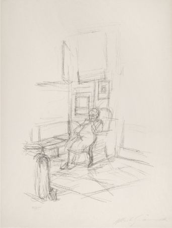 Litografía Giacometti - The artist's mother sitting in front of the stove