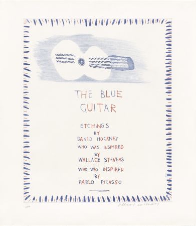Aguafuerte Y Aguatinta Hockney - The Blue Guitar: title page