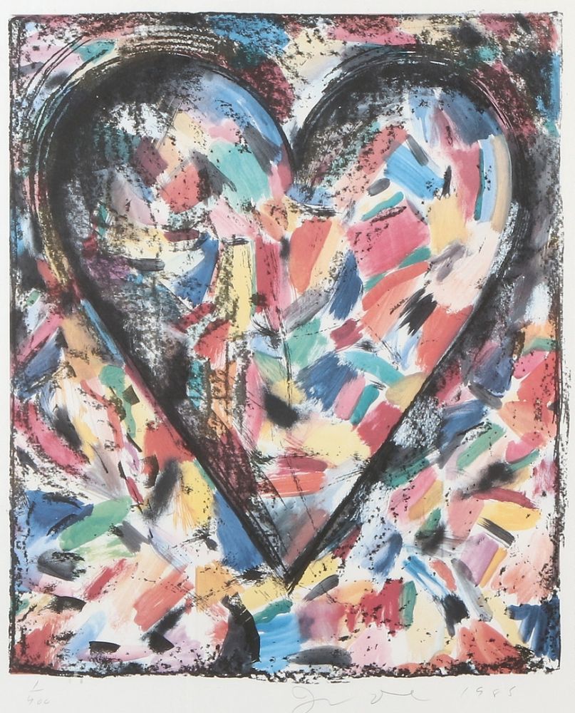 Litografía Dine - The Confetti Heart