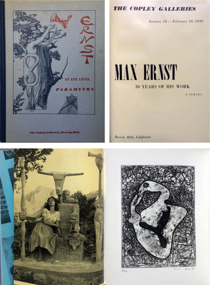 Libro Ilustrado Ernst - (The Copley Galleries) AT EYE LEVEL. Paramyths. Max Ernst, 30 years of his work (1949)