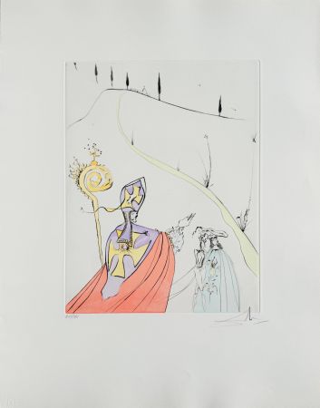 Aguafuerte Dali - The Divine Love of Gala