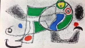 Litografía Miró - The dreamer