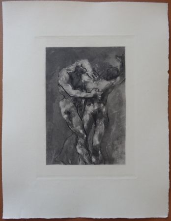 Aguafuerte Rodin - The Fight