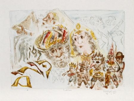 Litografía Gross - The Jewish Holidays. A Suite of Eleven Original Lithographs by Chaim Gross