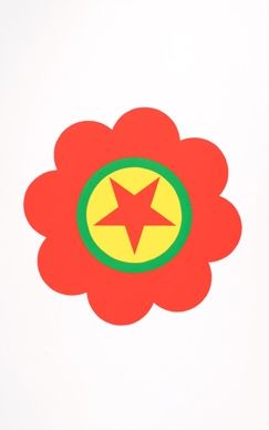 Serigrafía Apfelbaum - The Kurdistan's worker party