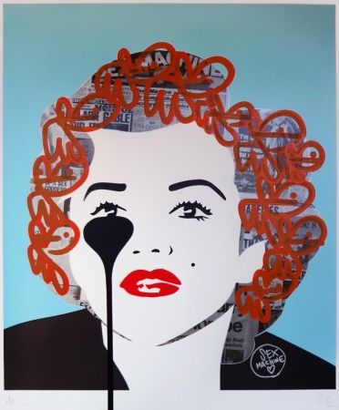 Serigrafía Pure Evil - The last Marilyn (orange fizz)