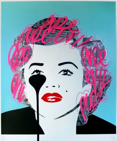 Serigrafía Pure Evil - The last Marilyn (pink tags)