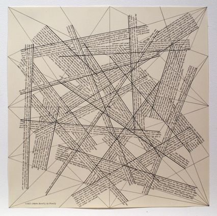 Grabado Lewitt - The Location of Lines. Lines from Points to Points.