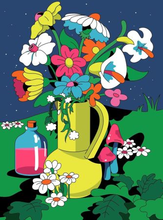 Litografía Dabs - The magic of a Garden Party