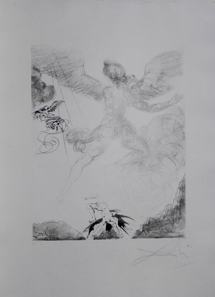 Grabado Dali - The Mythology Icarus