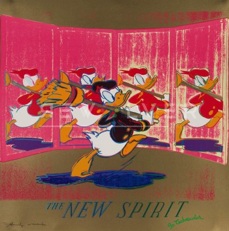 Serigrafía Warhol - The New Spirit (Donald Duck) (FS II.357)