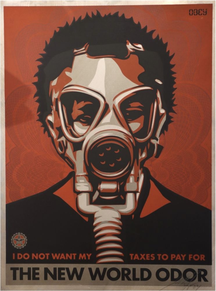 Serigrafía Fairey - The New World Odor