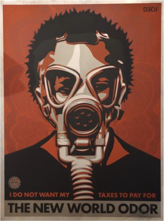 Serigrafía Fairey - The New World Odor
