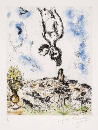 Aguafuerte Y Aguatinta Chagall - The Night Of Love In Saint-Paul