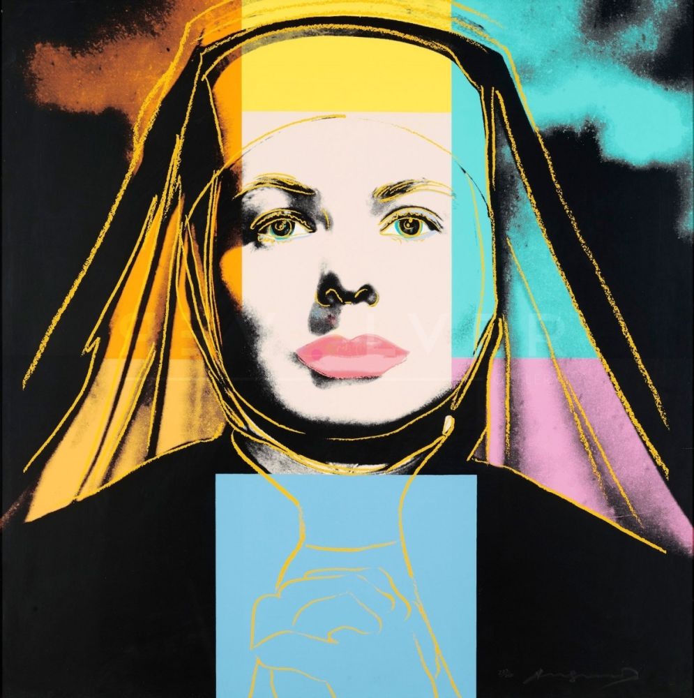 Serigrafía Warhol - The Nun, Ingrid Bergman (FS II.314)
