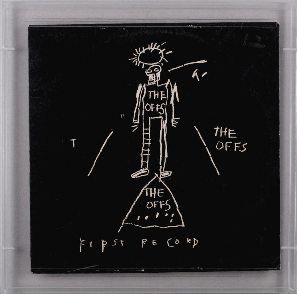 Litografía Basquiat - The Offs : First Record, 1984 - Scarce original FIRST PRINTING, with Plexiglas frame!