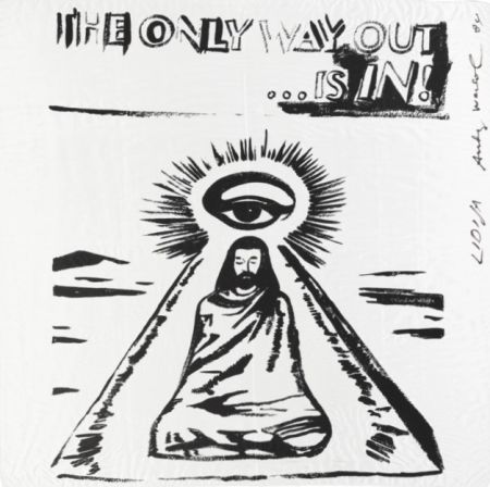 Serigrafía Warhol - The Only Way Out is In (FS IIIA.55) (Silk Scarf) 