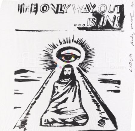 Serigrafía Warhol - The Only Way Out is In (FS IIIA.55) (Silk Scarf) 