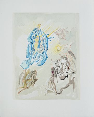 Grabado En Madera Dali - The Paradise, Canto 26 - Dante Recovers his Sight
