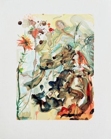 Grabado En Madera Dali - The Paradise, Canto 32 - Preparation for Final Prayer